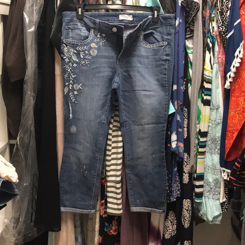 Jessica Simpson 16W Forever Rolled Skinny Jeans
